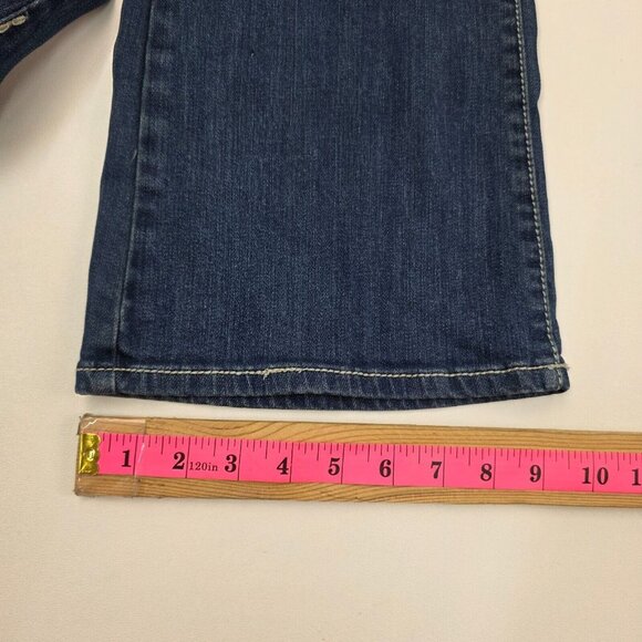 Vintage Y2K‎ L.A. Idol Dark Wash Mid Rise Bedazzled Bootcut Denim Jeans Size 13 - Picture 15 of 15